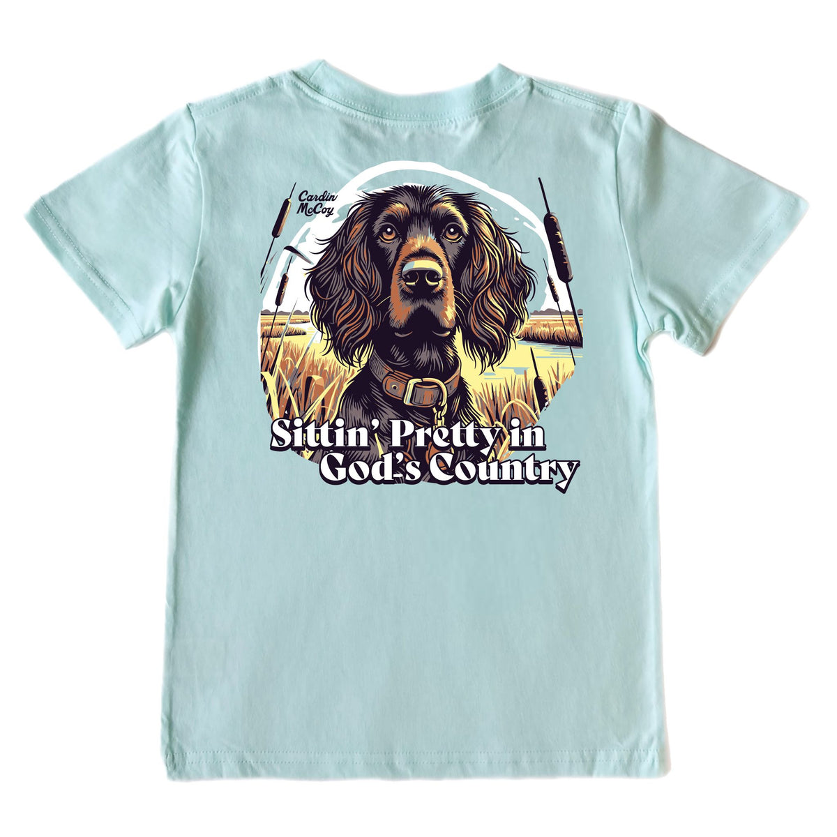 Kids' Sitting Pretty Short-Sleeve Tee Short Sleeve T-Shirt Cardin McCoy Blue Mint XXS (2/3) Pocket