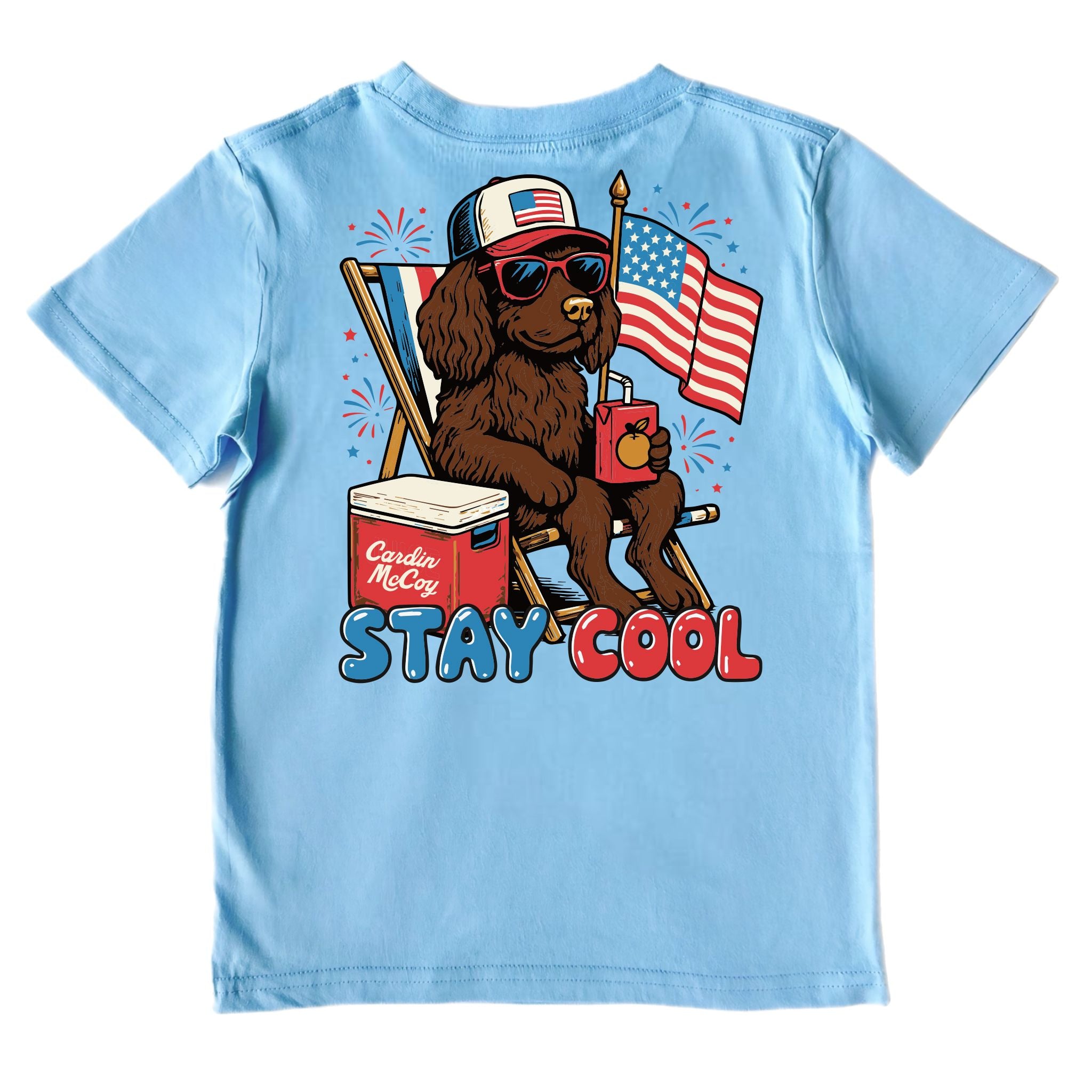 Kids' Stay Cool Short-Sleeve Tee Short Sleeve T-Shirt Cardin McCoy Light Blue XXS (2/3) Pocket