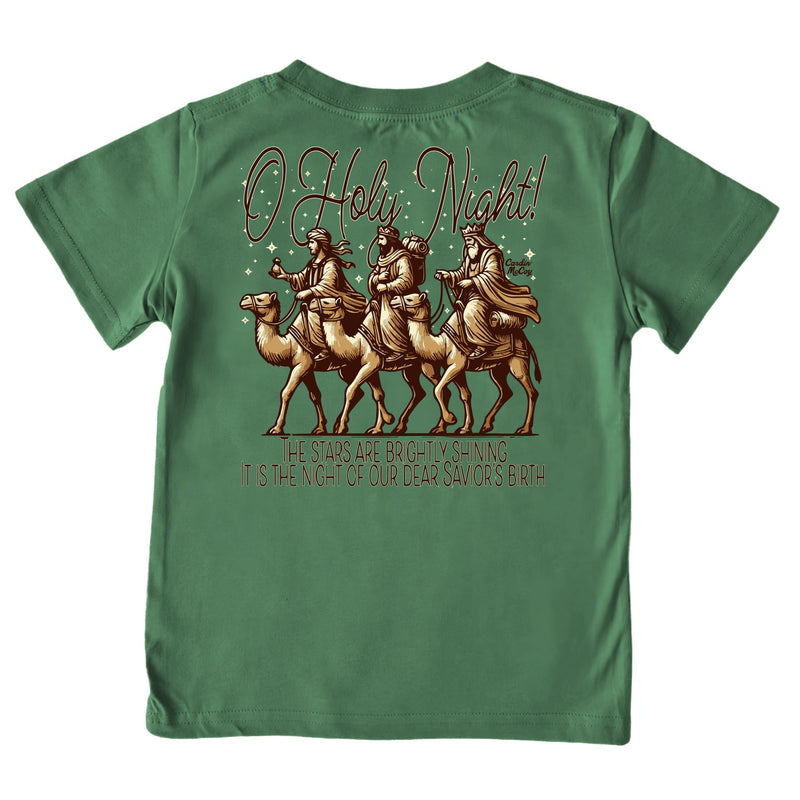 Kids' The Stars Are Shining Brightly Short-Sleeve Tee Short Sleeve T-Shirt Cardin McCoy Dark Olive XXS (2/3) Pocket