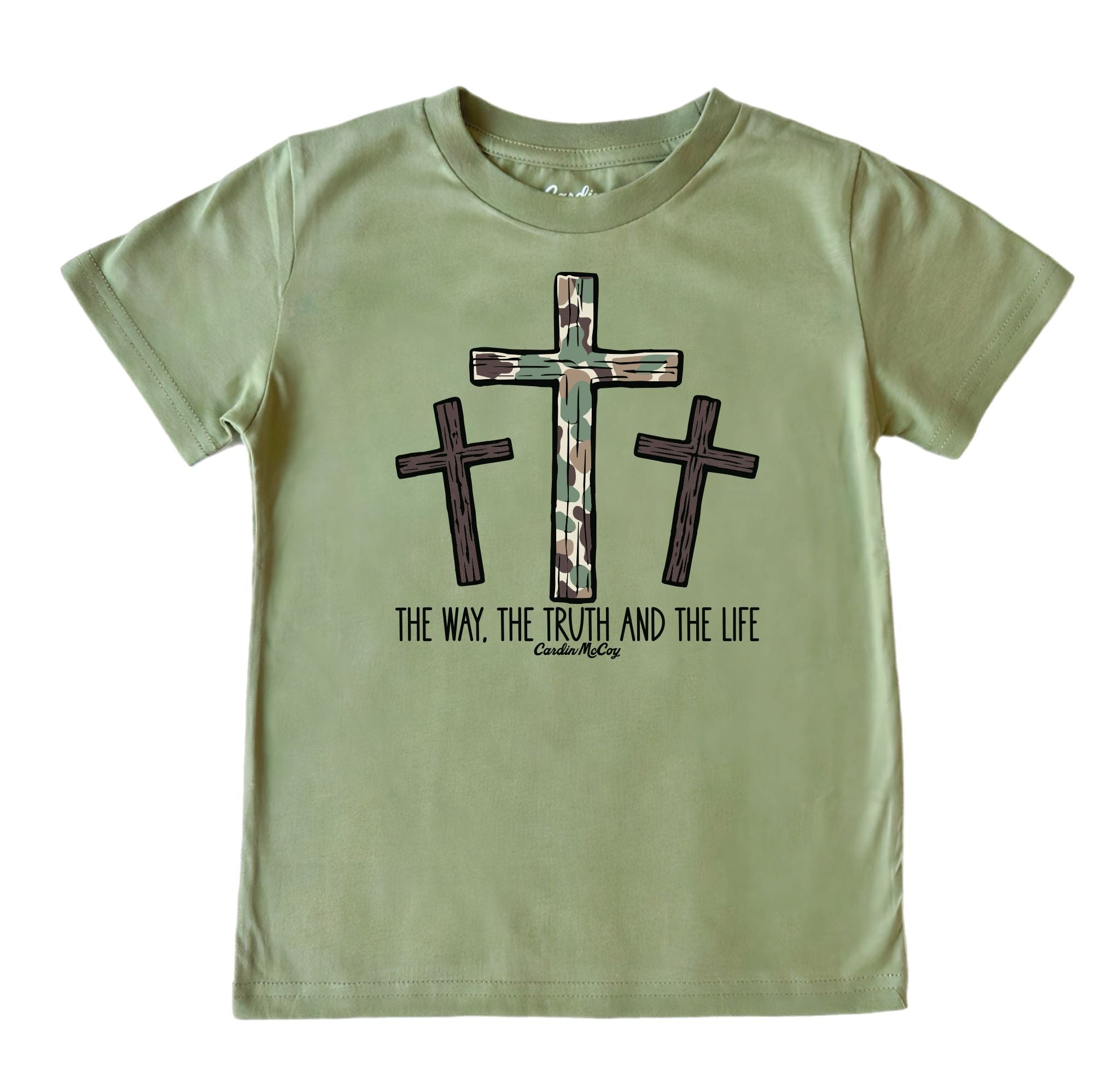 Kids' The Truth Front Short-Sleeve Tee Short Sleeve T-Shirt Cardin McCoy Light Olive XXS (2/3) Front