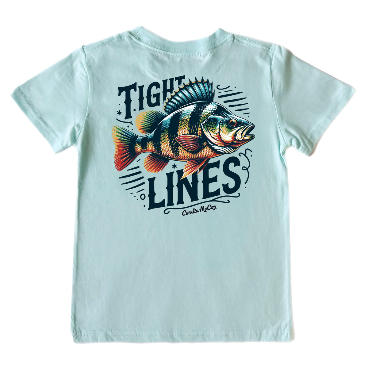 Kids' Tight Lines Short-Sleeve Tee Short Sleeve T-Shirt Cardin McCoy Blue Mint XXS (2/3) No Pocket