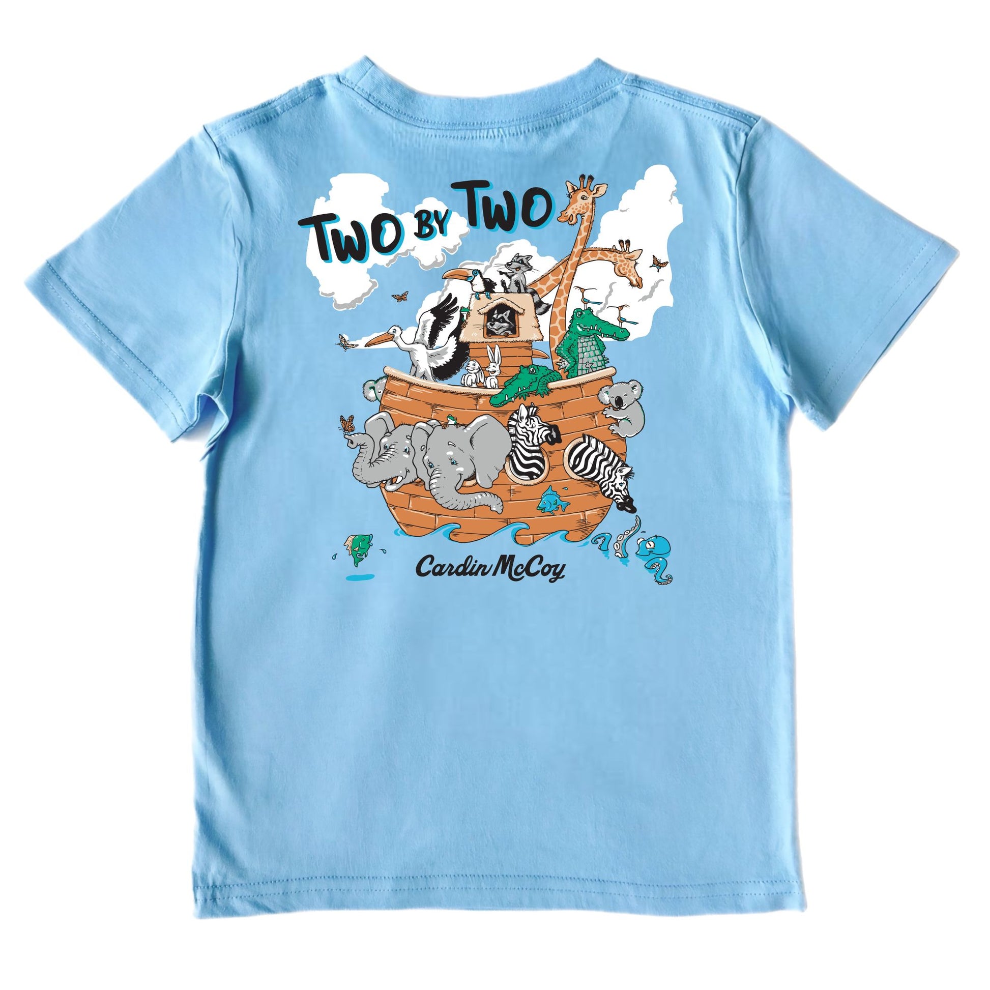 Kids' Two By Two Short-Sleeve Tee Short Sleeve T-Shirt Cardin McCoy Light Blue XXS (2/3) Pocket