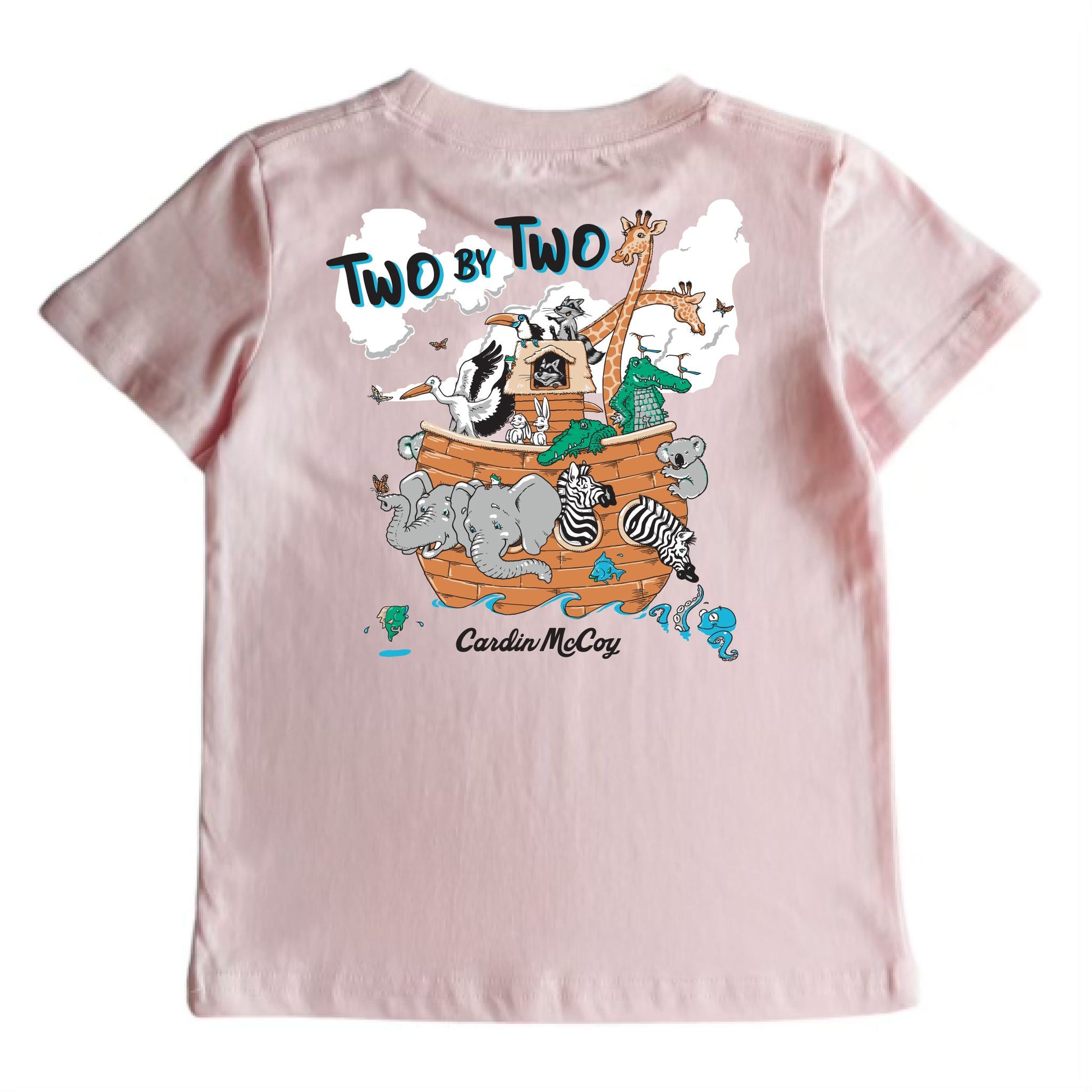 Kids' Two By Two Short-Sleeve Tee Short Sleeve T-Shirt Cardin McCoy Light Pink XS (4/5) Pocket
