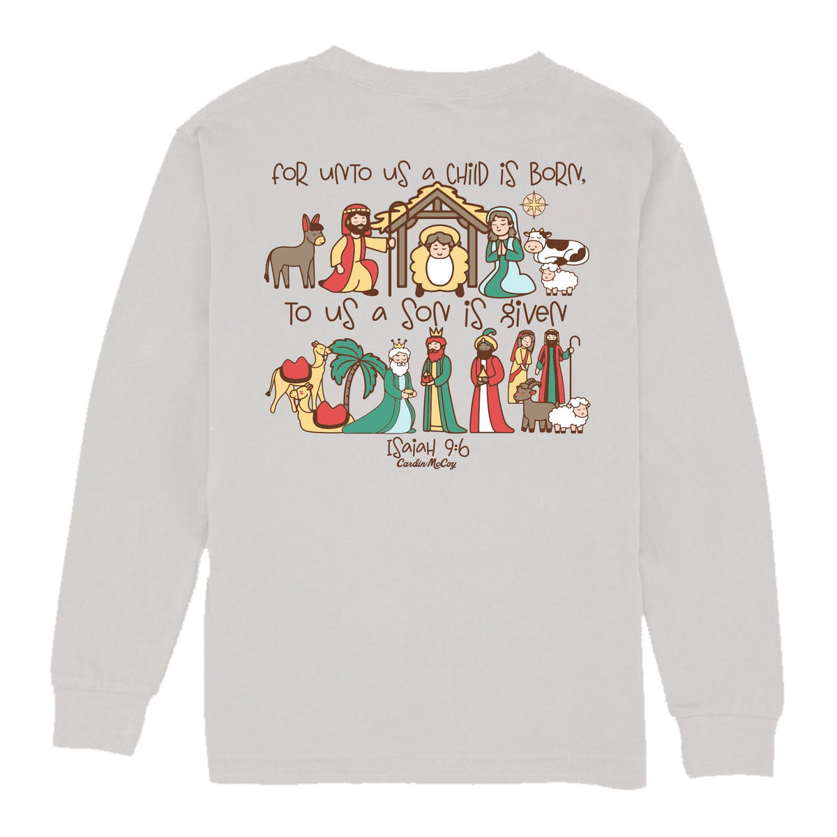 Kids' Unto Us Long-Sleeve Tee Long Sleeve T-Shirt Cardin McCoy Ice Gray XXS (2/3) Pocket