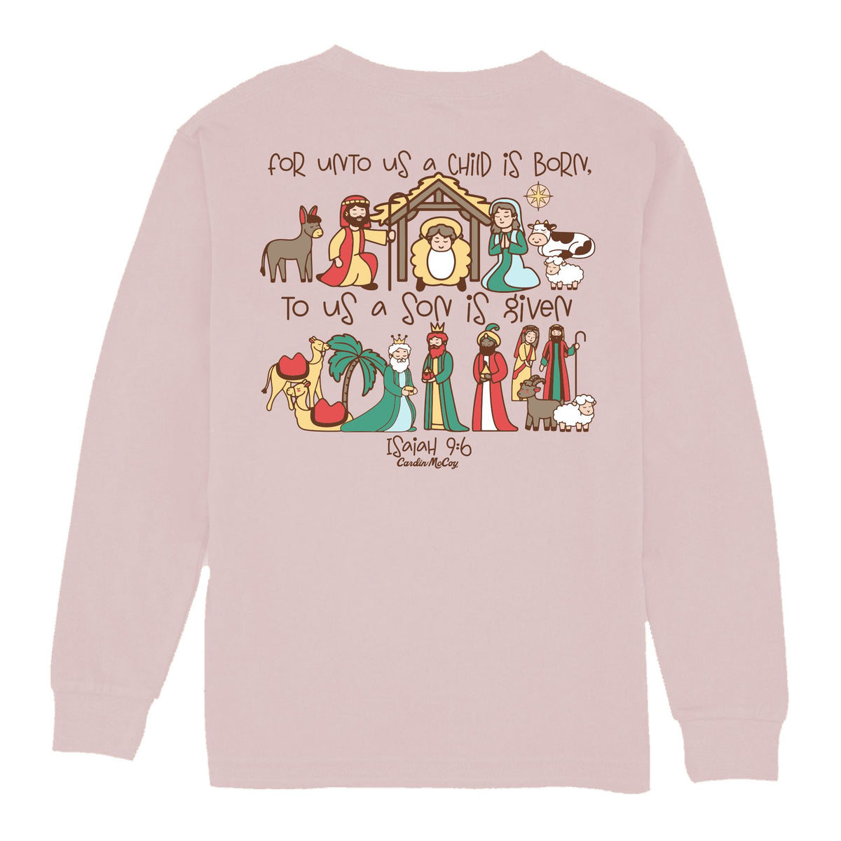 Kids' Unto Us Long-Sleeve Tee Long Sleeve T-Shirt Cardin McCoy Light Pink XXS (2/3) Pocket