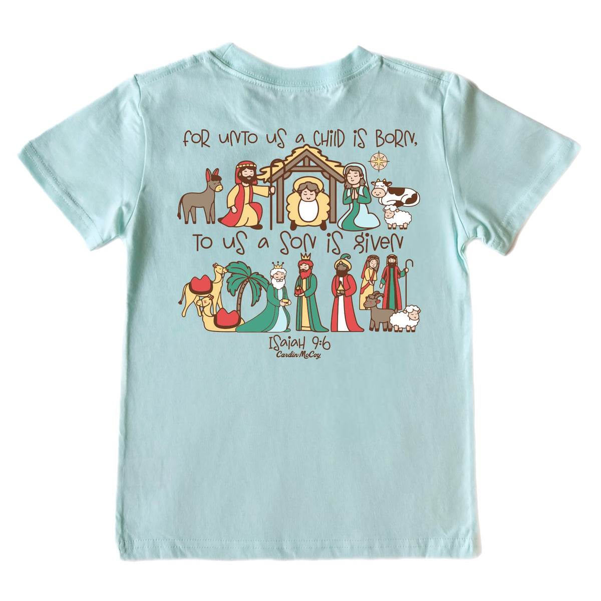 Kids' Unto Us Short-Sleeve Tee Short Sleeve T-Shirt Cardin McCoy Blue Mint XXS (2/3) Pocket