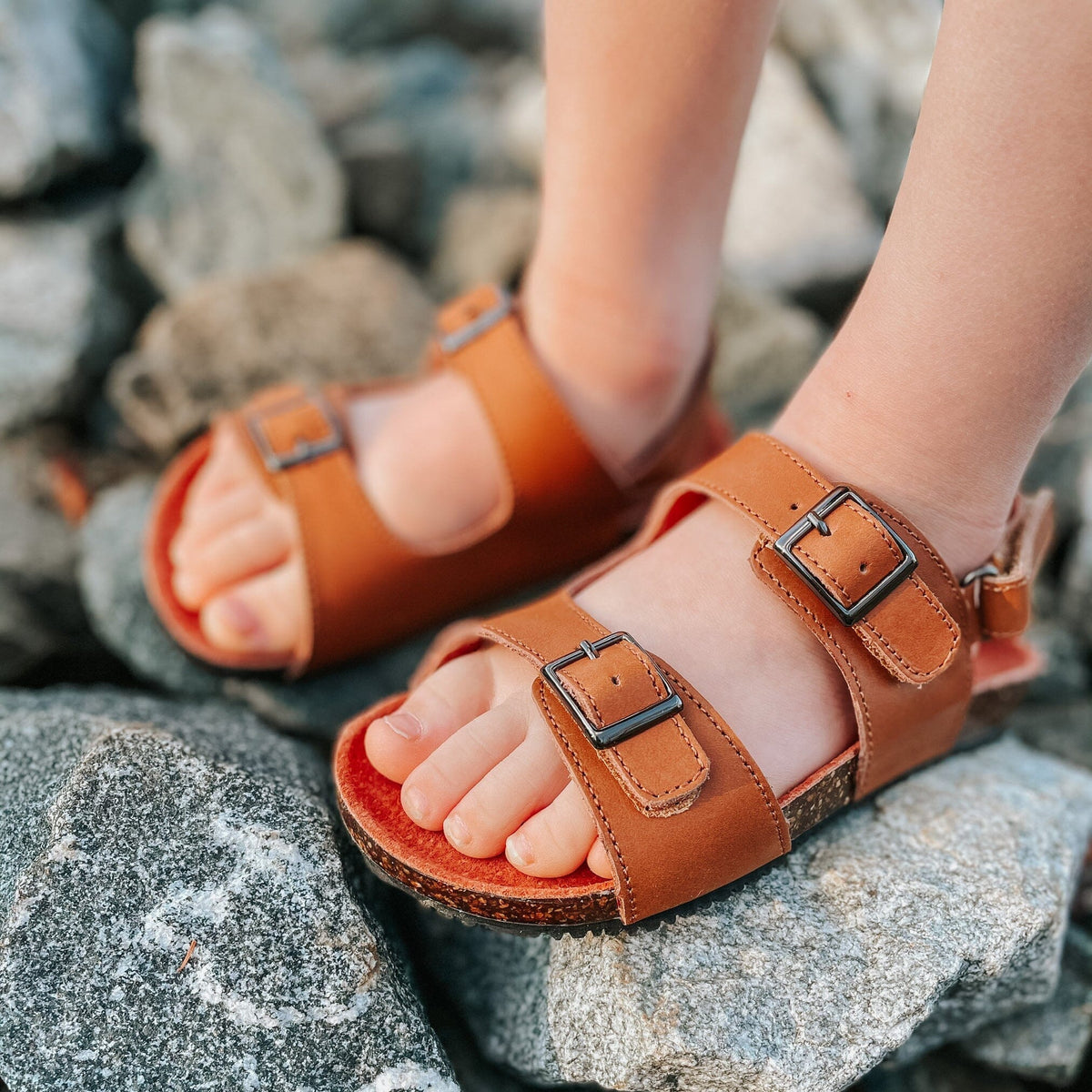 Kids' Velcro Sandal Caramel Footwear Cardin McCoy 