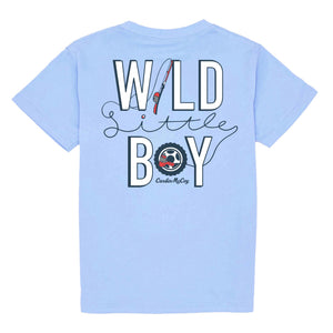 Kids' Wild Little Boy Short Sleeve Tee Short Sleeve T-Shirt Cardin McCoy Light Blue XXS (2/3) No Pocket