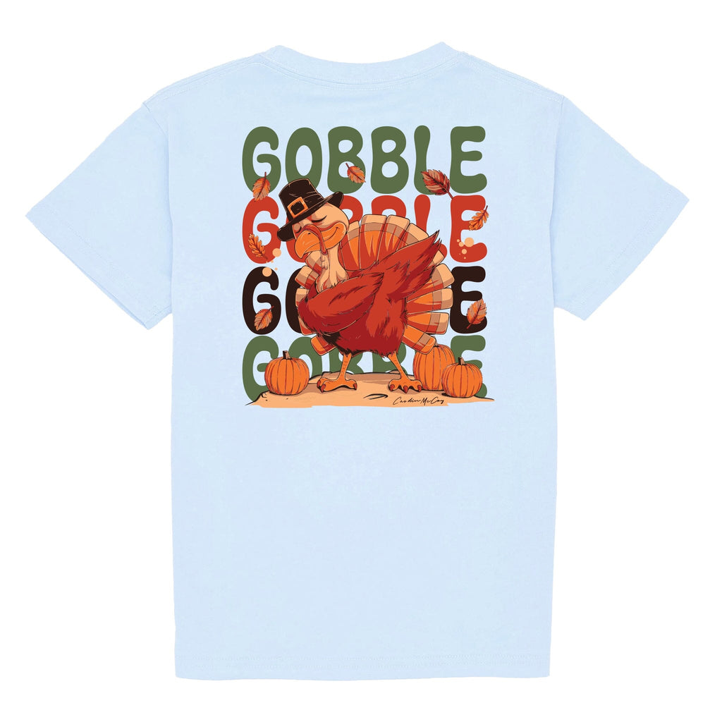 Kids' Gobble Gobble Short Sleeve Pocket Tee Short Sleeve T-Shirt Cardin McCoy Cool Blue XXS (2/3) 