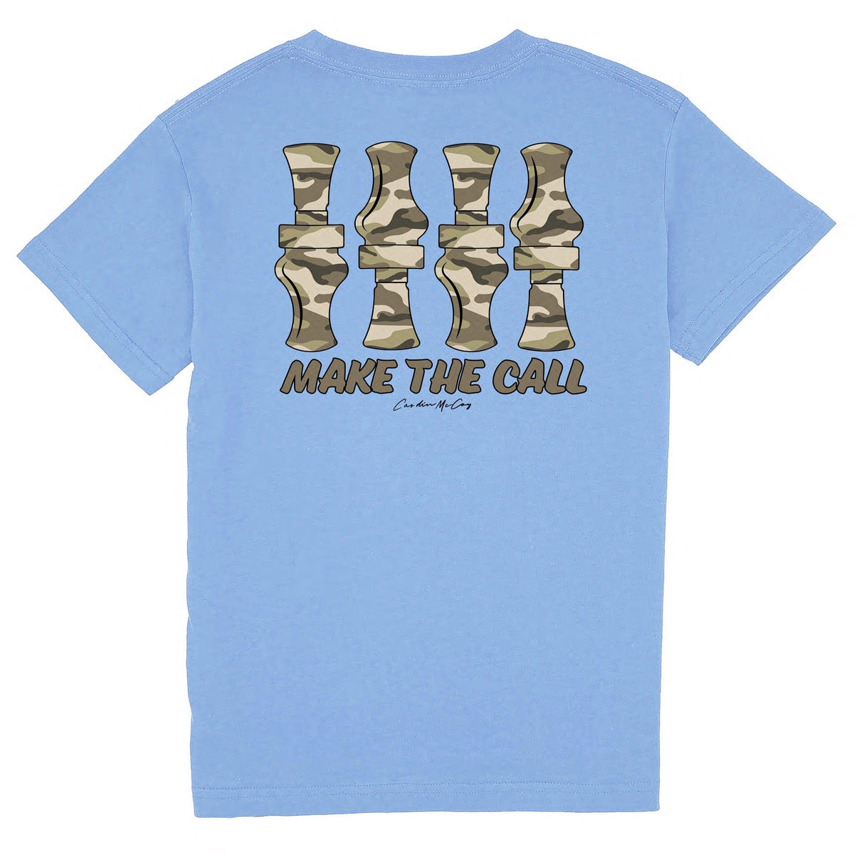 Kids' Make the Call Short Sleeve Pocket Tee Short Sleeve T-Shirt Cardin McCoy Carolina Blue XXS (2/3) 