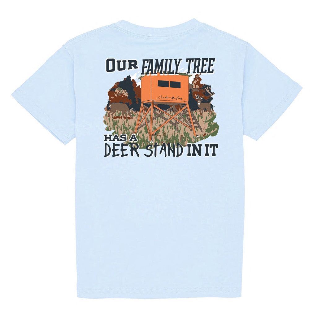 Kids' Our Family Tree Has a Deer Stand Short Sleeve Pocket Tee Short Sleeve T-Shirt Cardin McCoy 