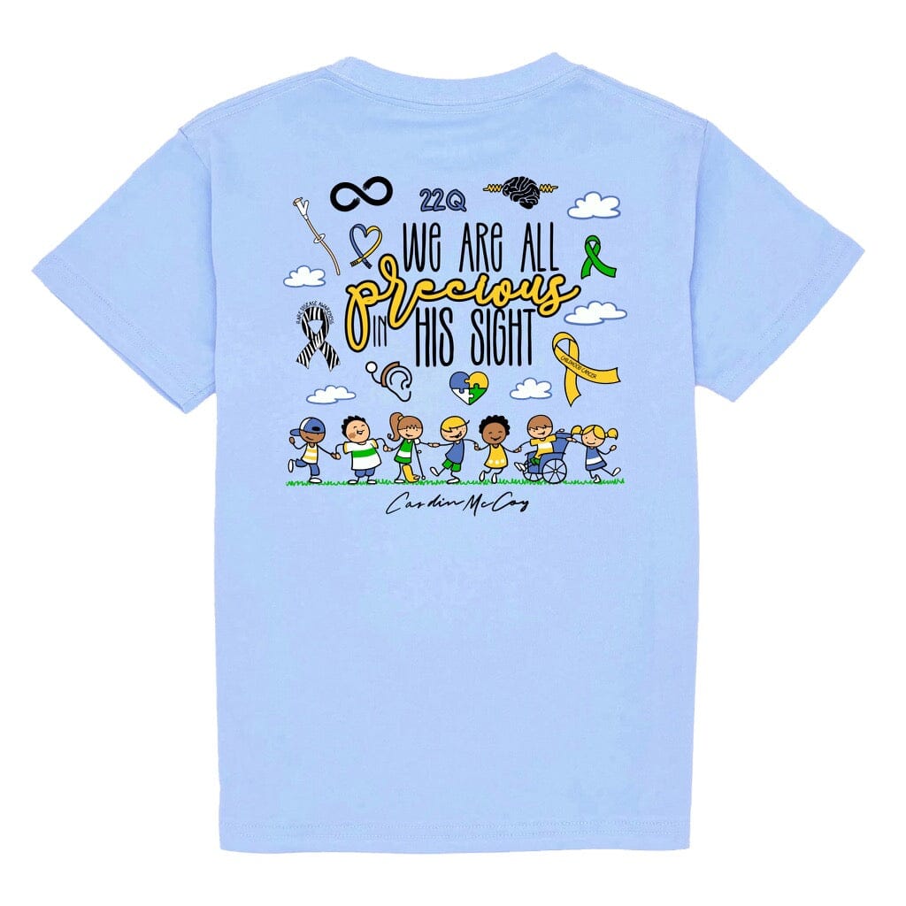 Kids' Precious in His Sight Short Sleeve Tee Short Sleeve T-Shirt Cardin McCoy Light Blue XXS (2/3) 